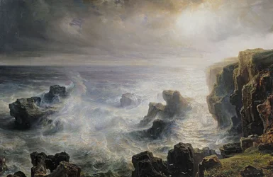 Sturm vor der Küste von Belle-Ile